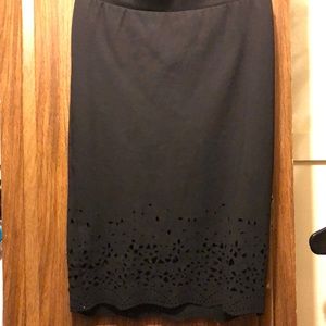Plus size Black pencil skirt